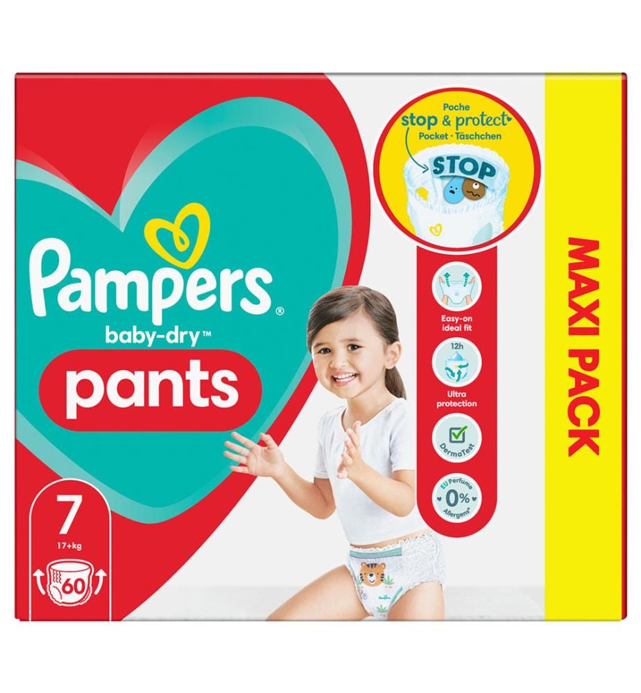 Pampers Baby Dry Nappy Pants Size Essential Pack 28 Per