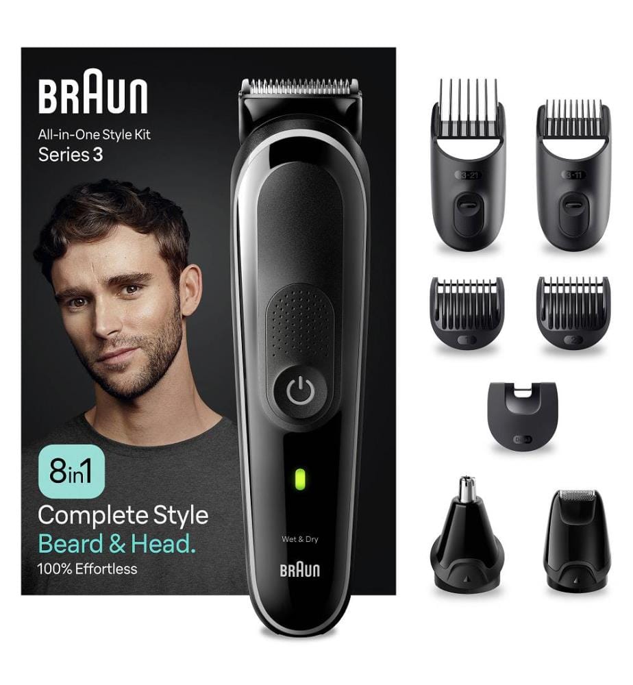Braun Styling Kit 3In1 Trimmer For Men, SK2000 Black, 44 OFF
