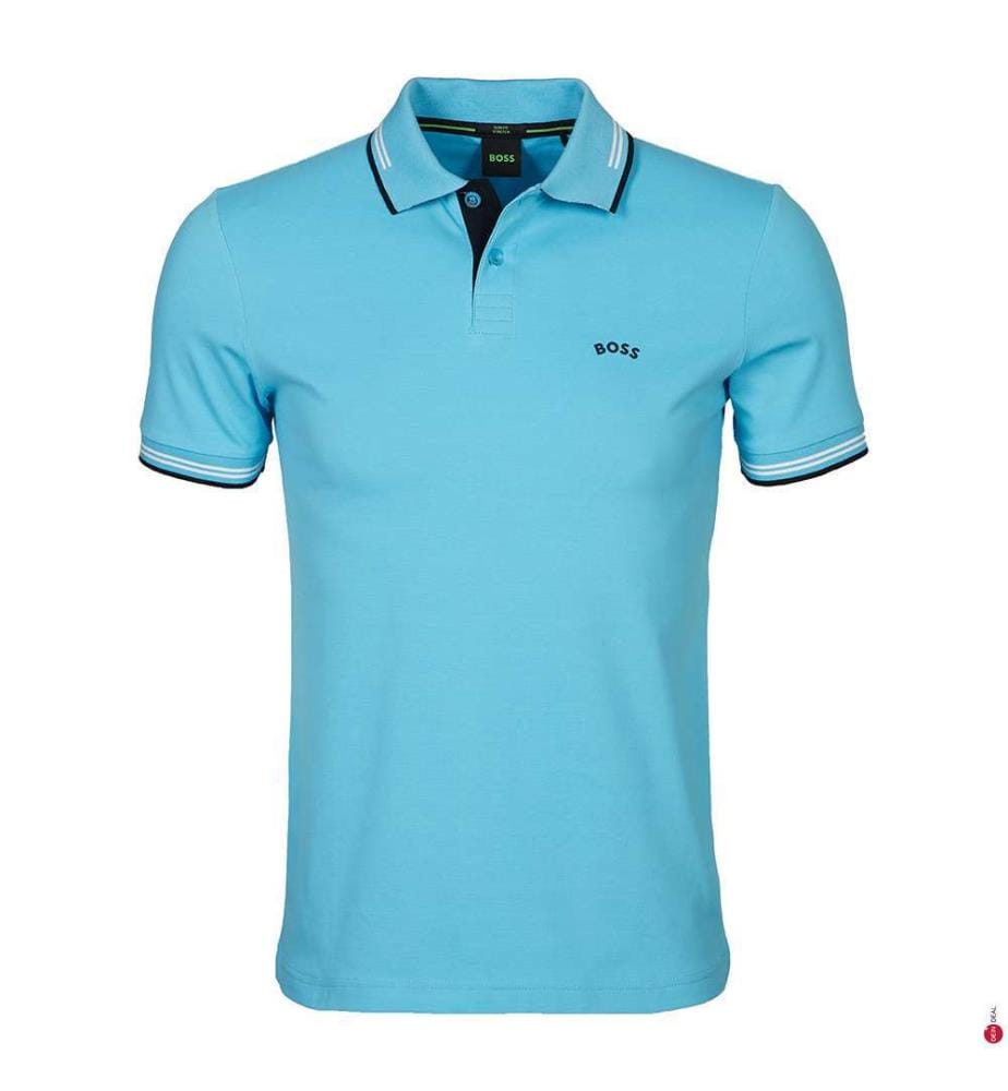 sky blue hugo boss polo