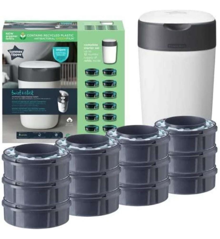 Tommee tippee twist & click nappy disposal system starter kit top