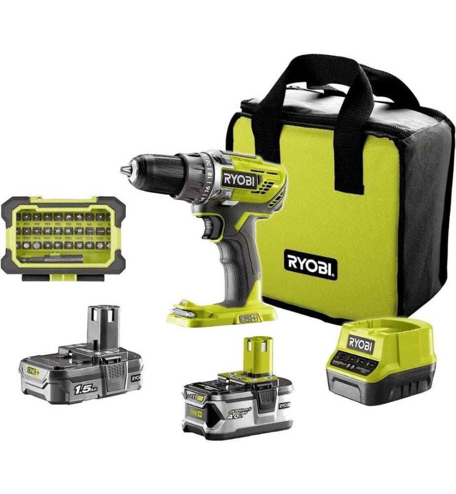 Ryobi, Perceuse-Visseuse Sans Fil 18V ONE & ,2 V…