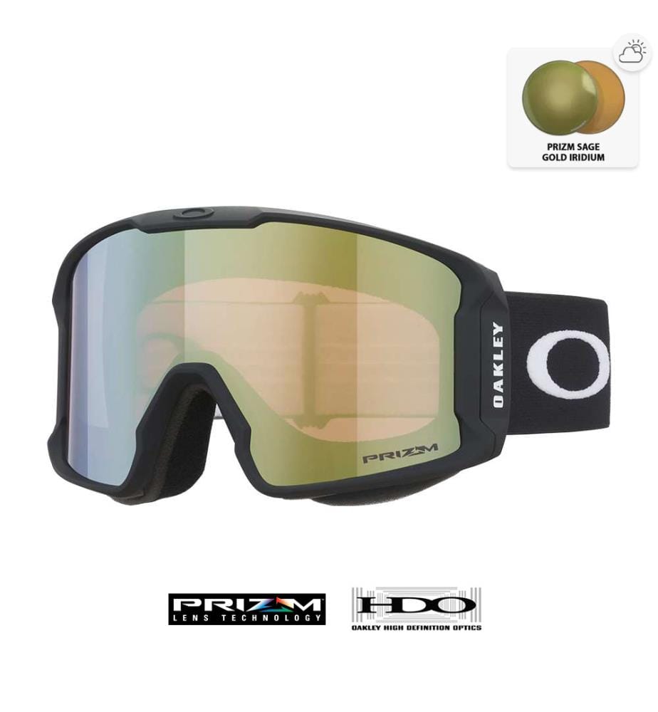 Oakley Ski Goggles Line Miner L Matte Black with My Store