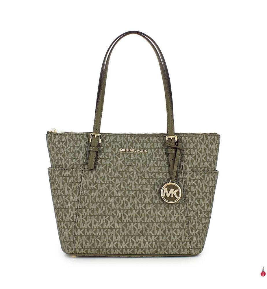 Sac Shopping Jet Set Kaki Michael Kors My Store