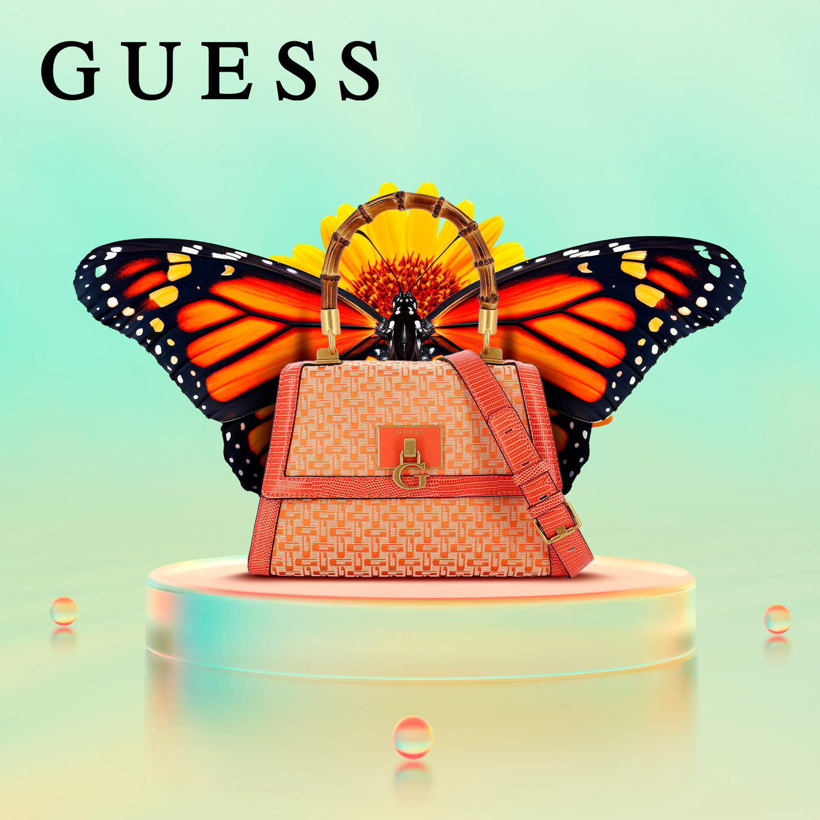 Guess Zanelle Handbag Pink